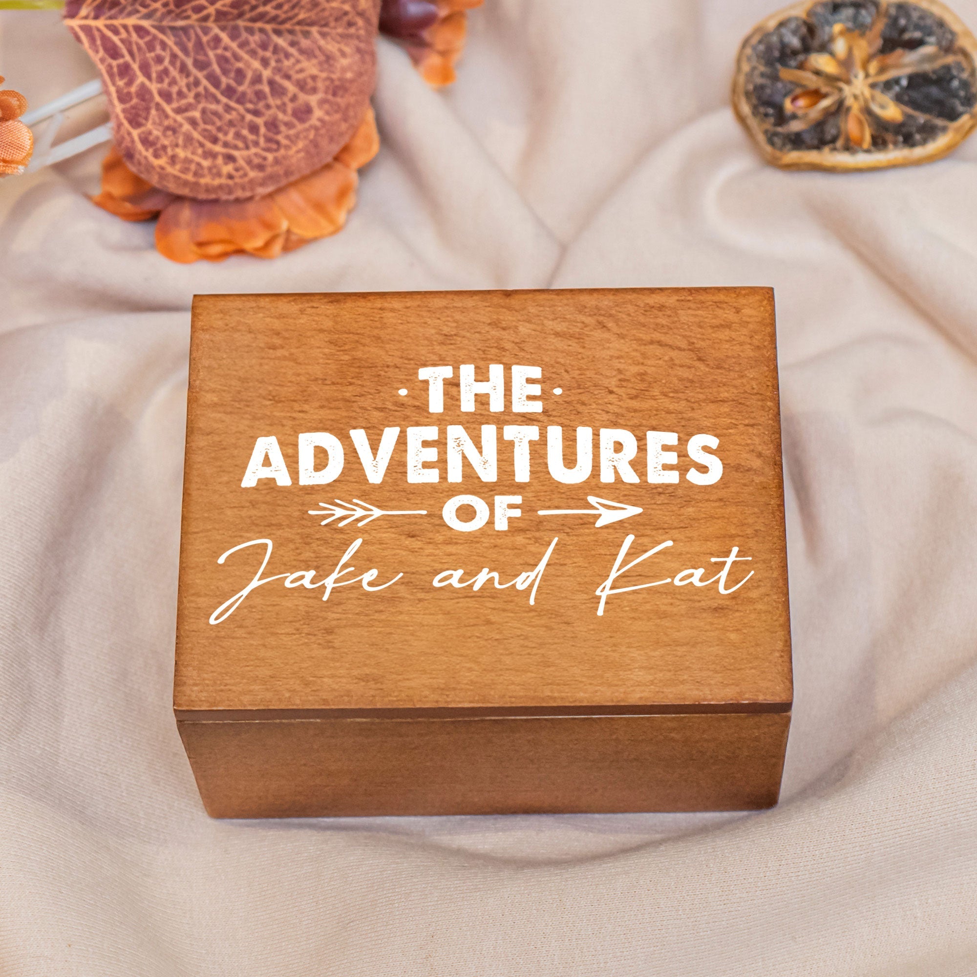 Our The Adventures Anniversary Gift For Couple - Personalized Wooden ...