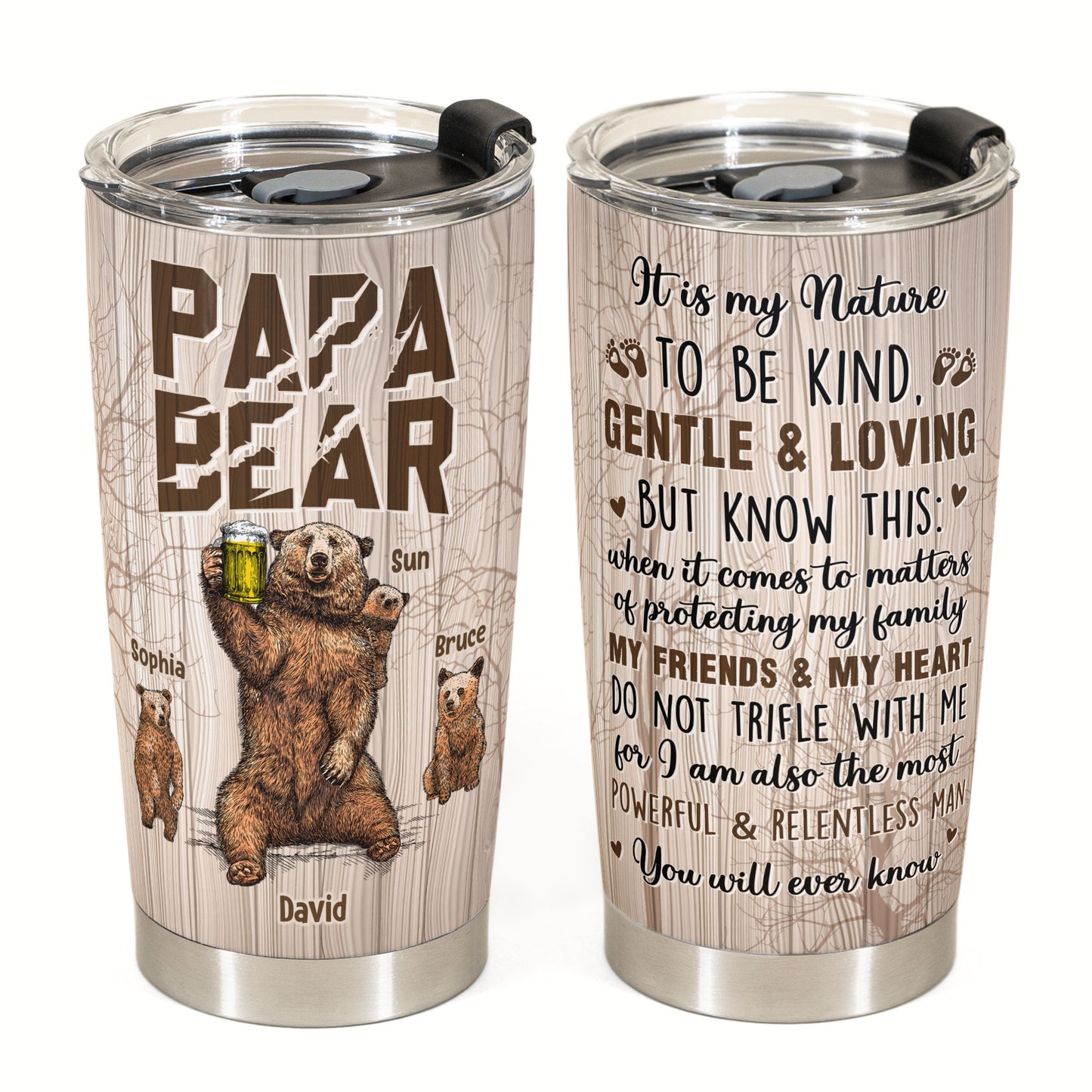 Custom Yeti 14oz Camp Mug PAPA Bear Laser Engraved - Small Batch Louisiana