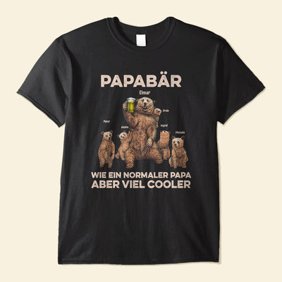 Papabar, Wie Ein Normaler Papa Aber Viel Cooler, Familie Custom Shirt, Geschenk Fur Vater, Papa, Grossvater
