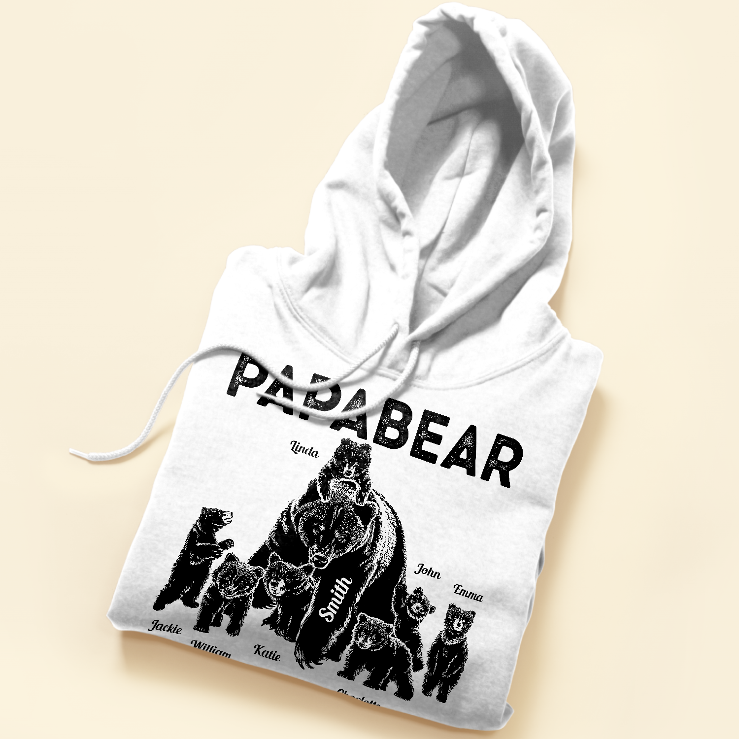 Papabear Just Way More Badass - Personalized Shirt - Fathers Day Gift For Father, Papa, Dad, Grandpa