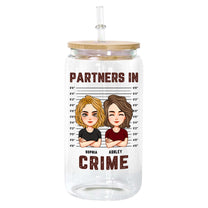 Partner In Crime - Personalized Clear Glass Cup