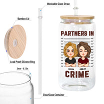 Partner In Crime - Personalized Clear Glass Cup