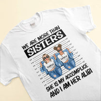 Partner In Crime - Personalized Shirt - Gift For Sisters - Girls Denim Standing