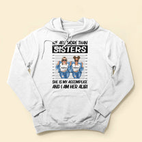 Partner In Crime - Personalized Shirt - Gift For Sisters - Girls Denim Standing