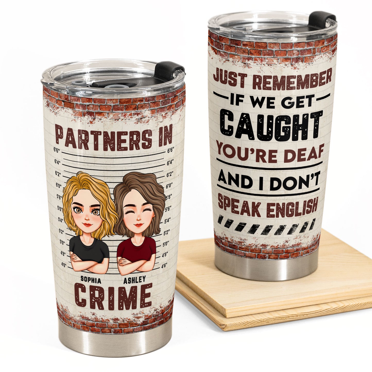 Partners In Crime 2 - Personalized Tumbler Cup