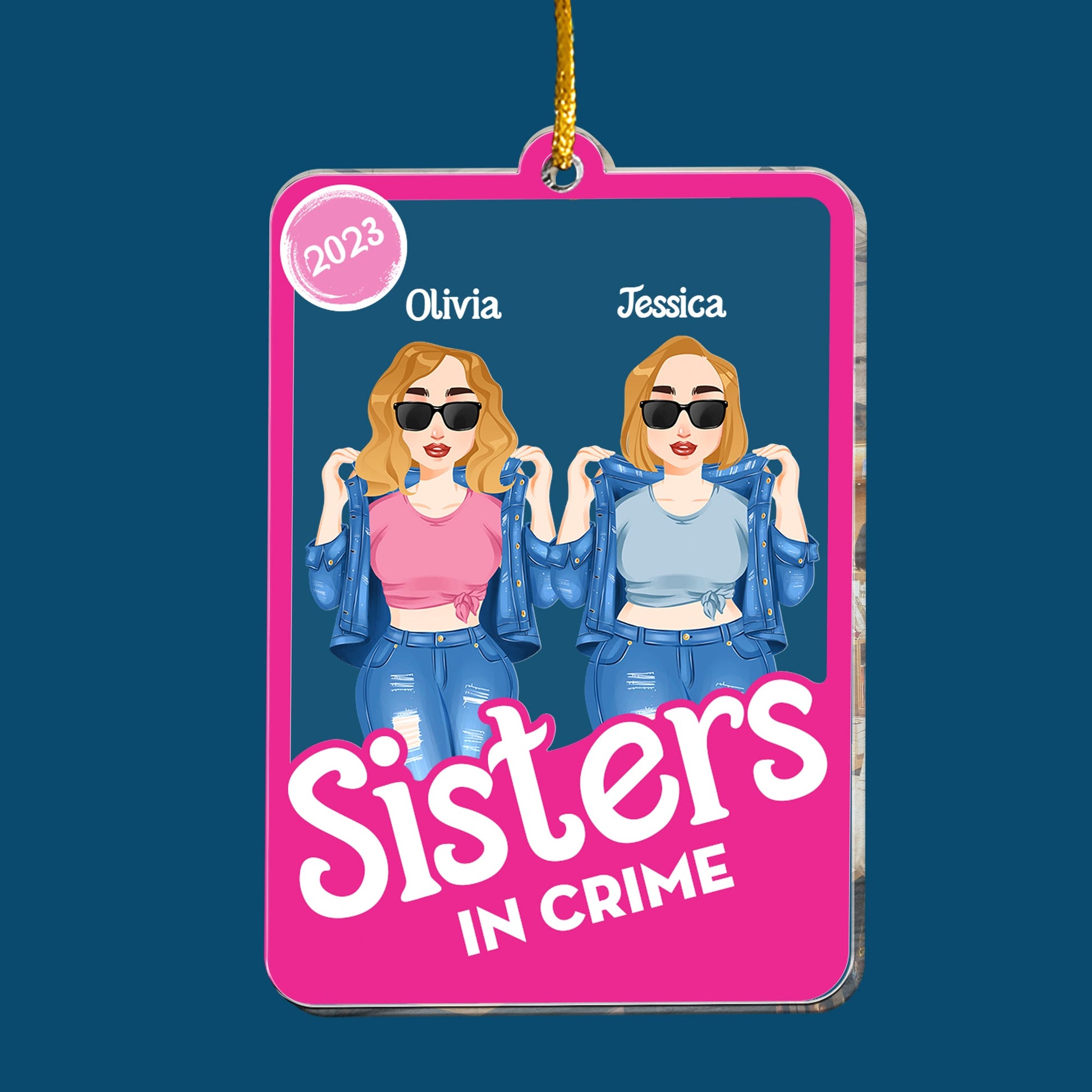 Partners In Crime - Personalized Acrylic Ornament