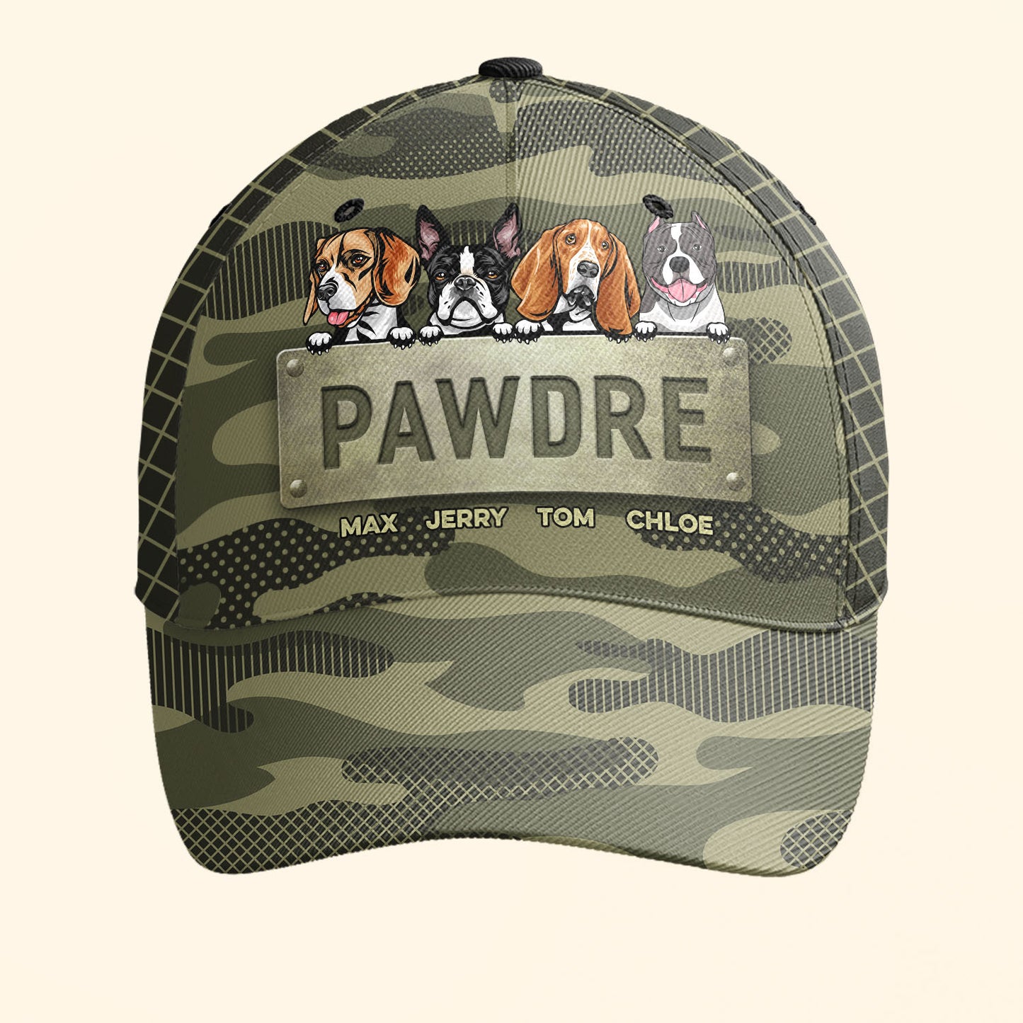 Pawdre - Personalized Classic Cap - Funny Birthday Gift For Dog Dad, Dog Lovers, Grandpa - Gift From Daughters, Sons, Wife