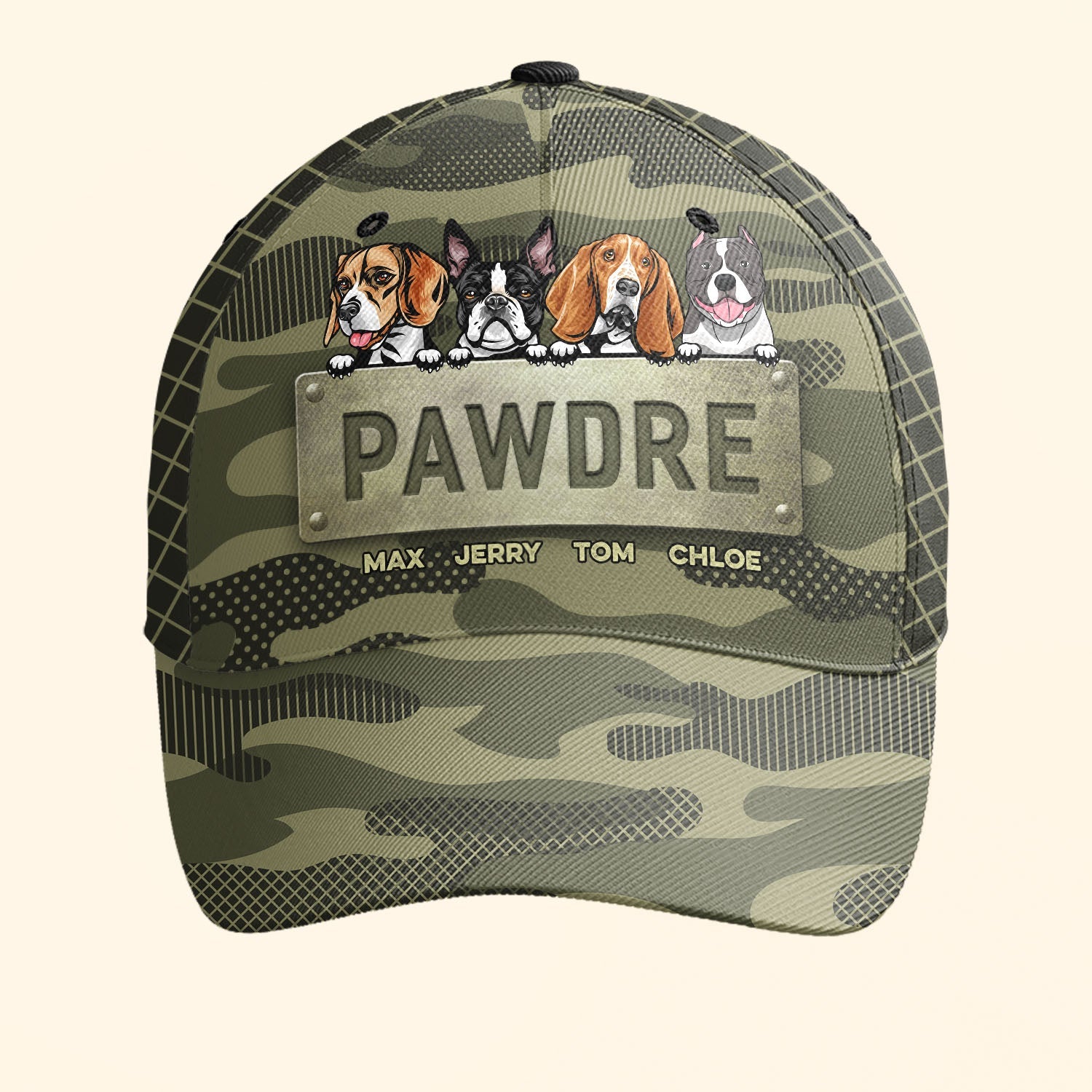 Pawdre - Personalized Classic Cap - Funny Birthday Gift For Dog Dad, Dog Lovers, Grandpa - Gift From Daughters, Sons, Wife