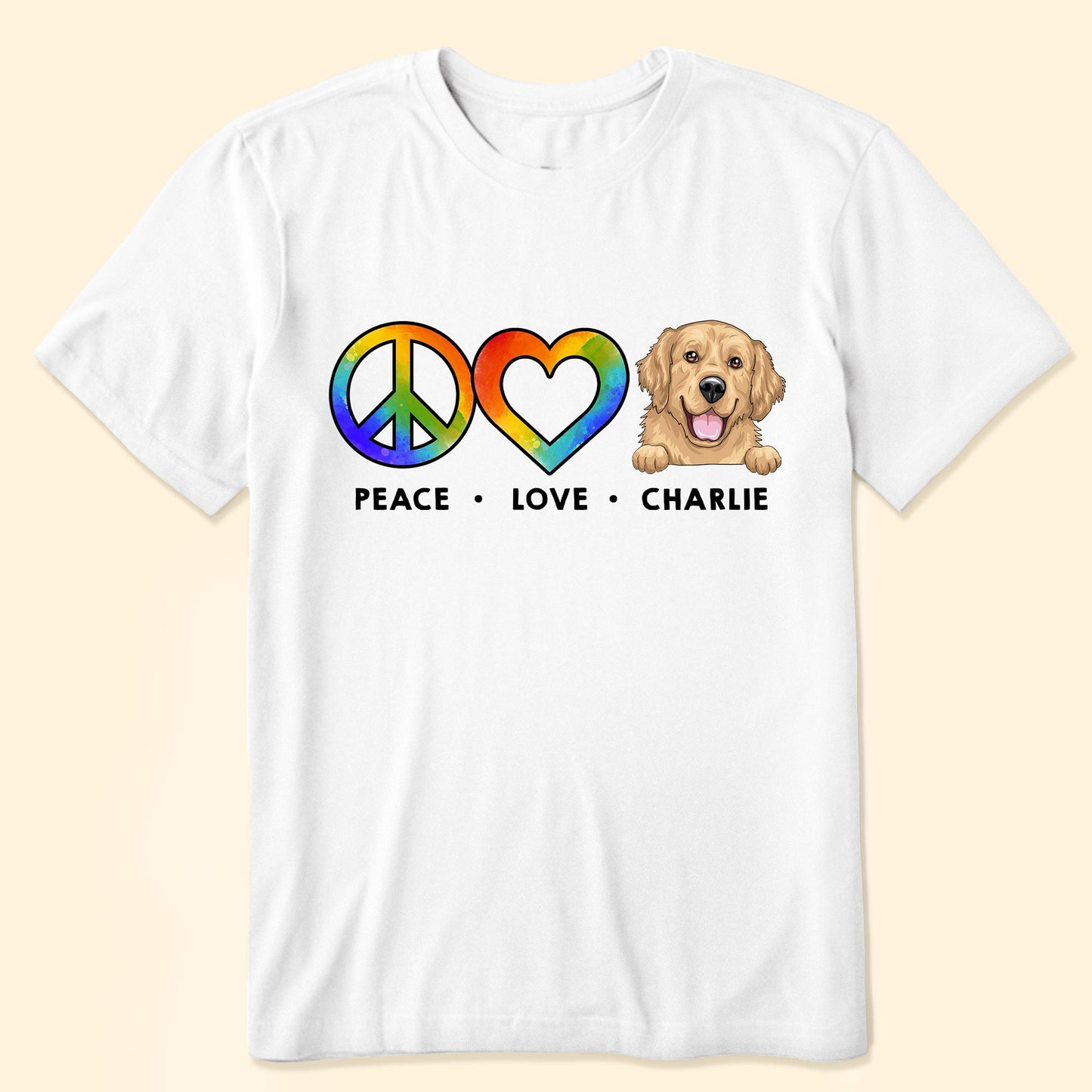 Peace Love Pet - Personalized Shirt