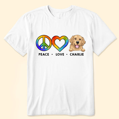 Peace Love Pet - Personalized Shirt