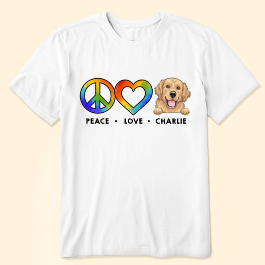 Peace Love Pet - Personalized Shirt