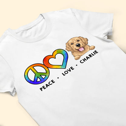 Peace Love Pet - Personalized Shirt