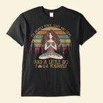Peace, Love And Light - Personalized Shirt - Gift For Yoga Lover - Yoga Girl