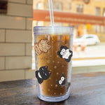 Peek A Boo Cat Version - Personalized Acrylic Tumbler With Straw