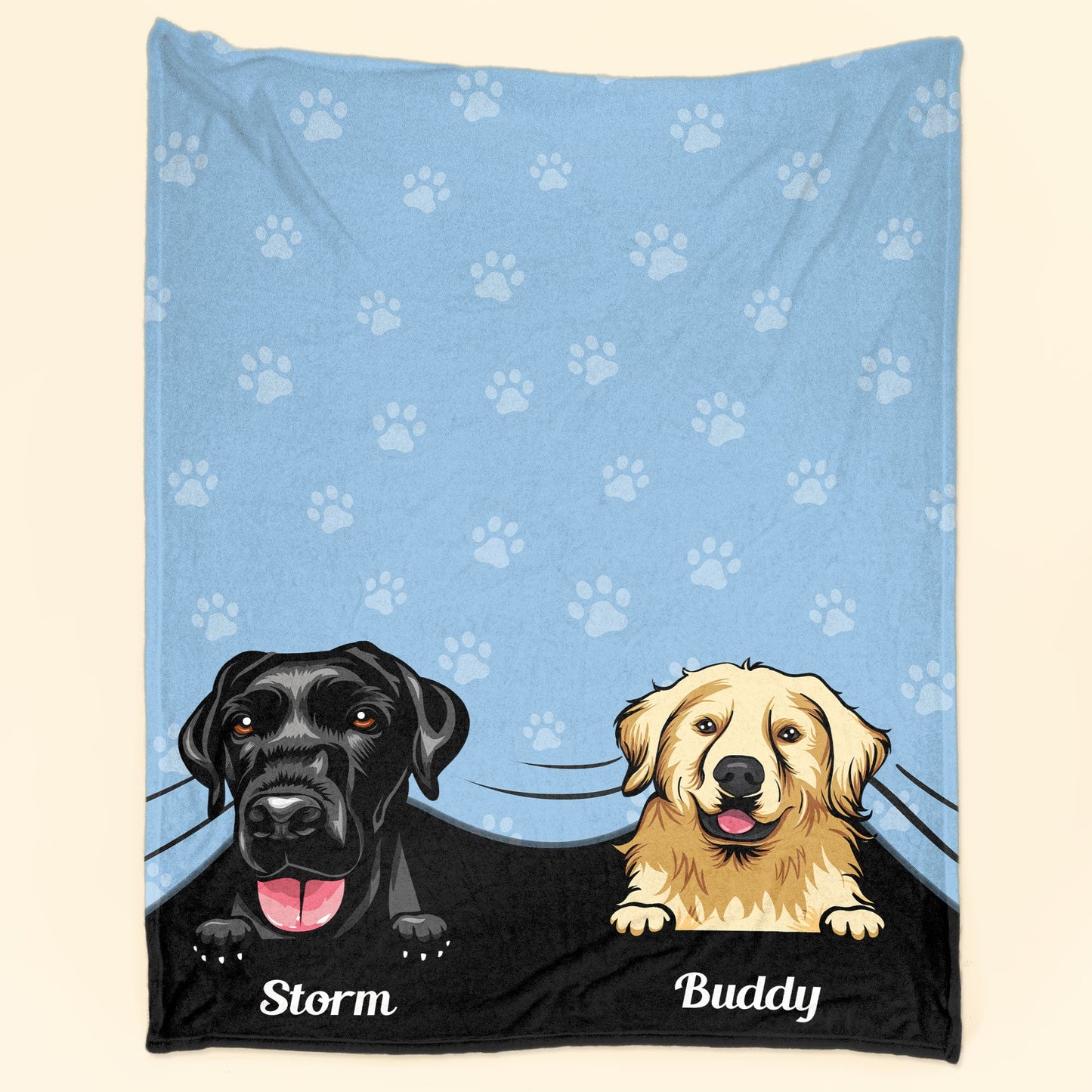 Peeking Pet - Personalized Blanket