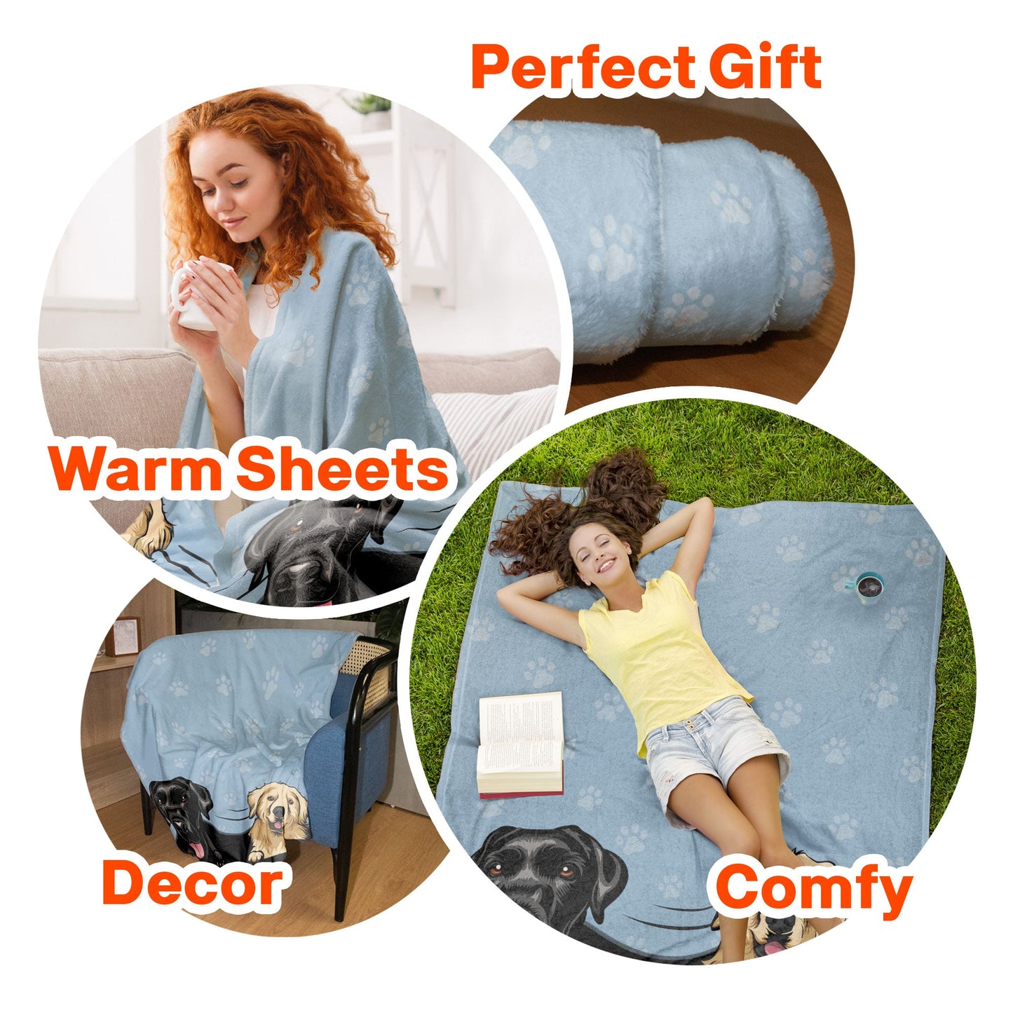 Peeking Pet - Personalized Blanket