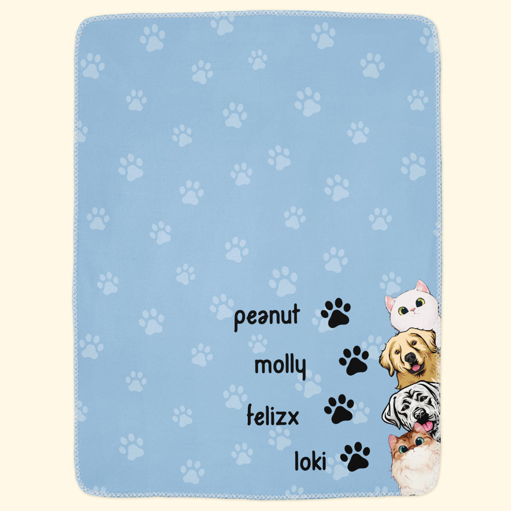 Peeking Pets - Personalized Blanket