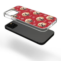 Pet Merry Christmas - Personalized Photo Clear Phone Case