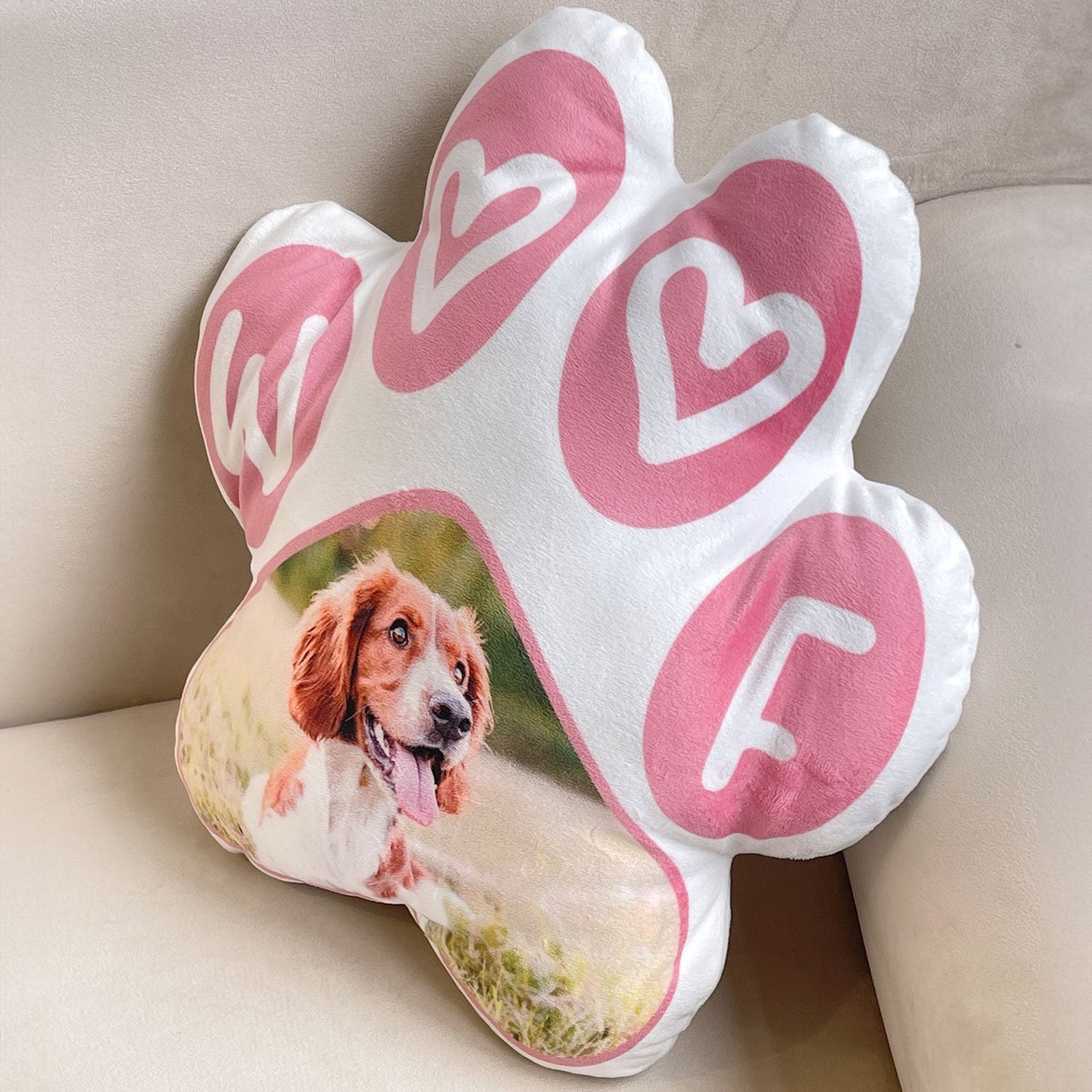 Pet Paw - Personalized Photo Custom Shaped Pillow