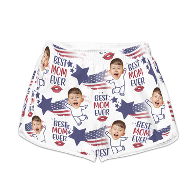 Best Mom Ever - Personalized Photo Women's Beach Shorts