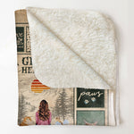 A Girl And Her Cats Unbreakable Bond - Personalized Photo Blanket