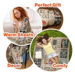 A Girl And Her Cats Unbreakable Bond - Personalized Photo Blanket