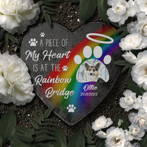 A Piece Of My Heart - Personalized Photo Garden Stone