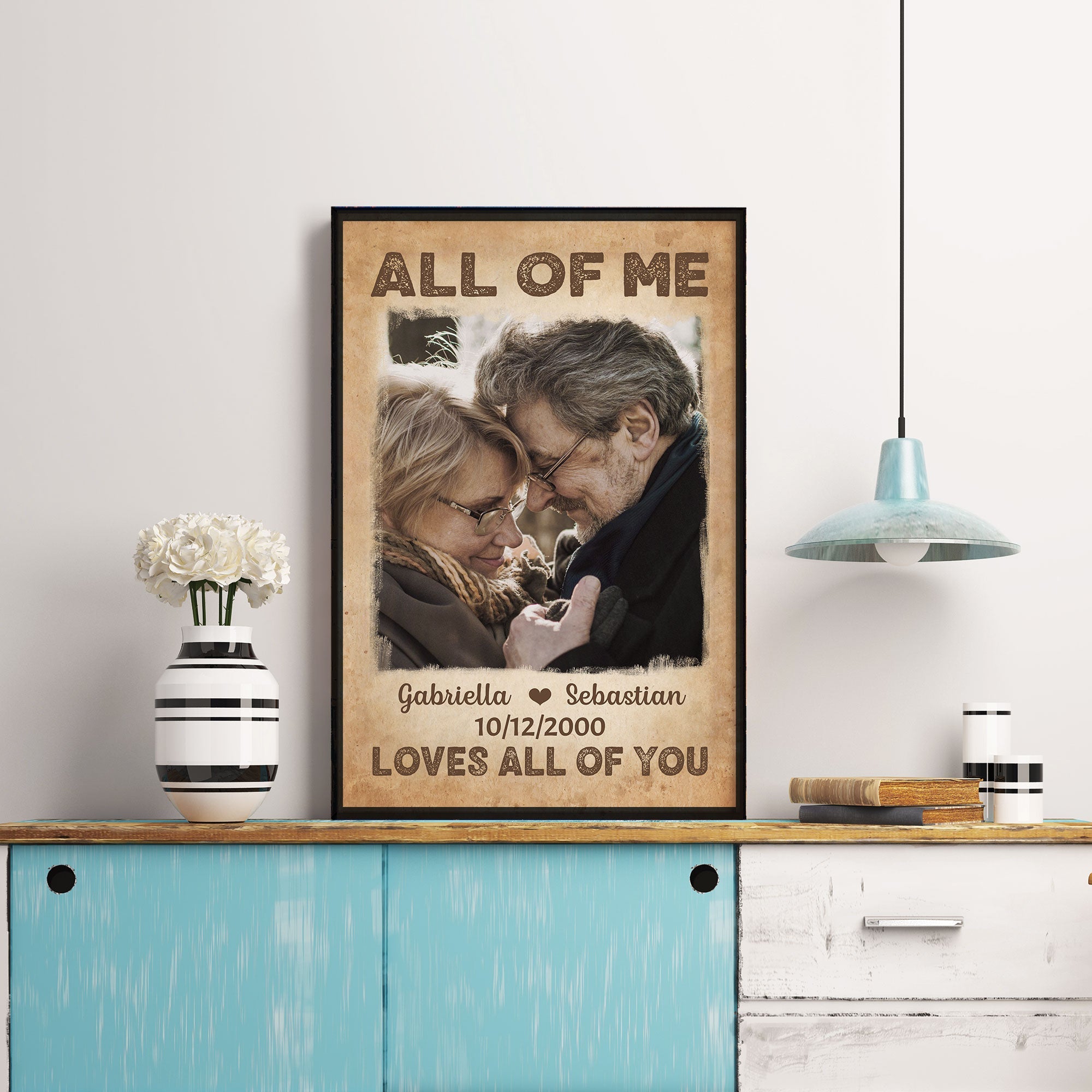 All Of Me Loves All Of You - Personalized Photo Poster/Wrapped Canvas