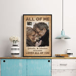 All Of Me Loves All Of You - Personalized Photo Poster/Wrapped Canvas