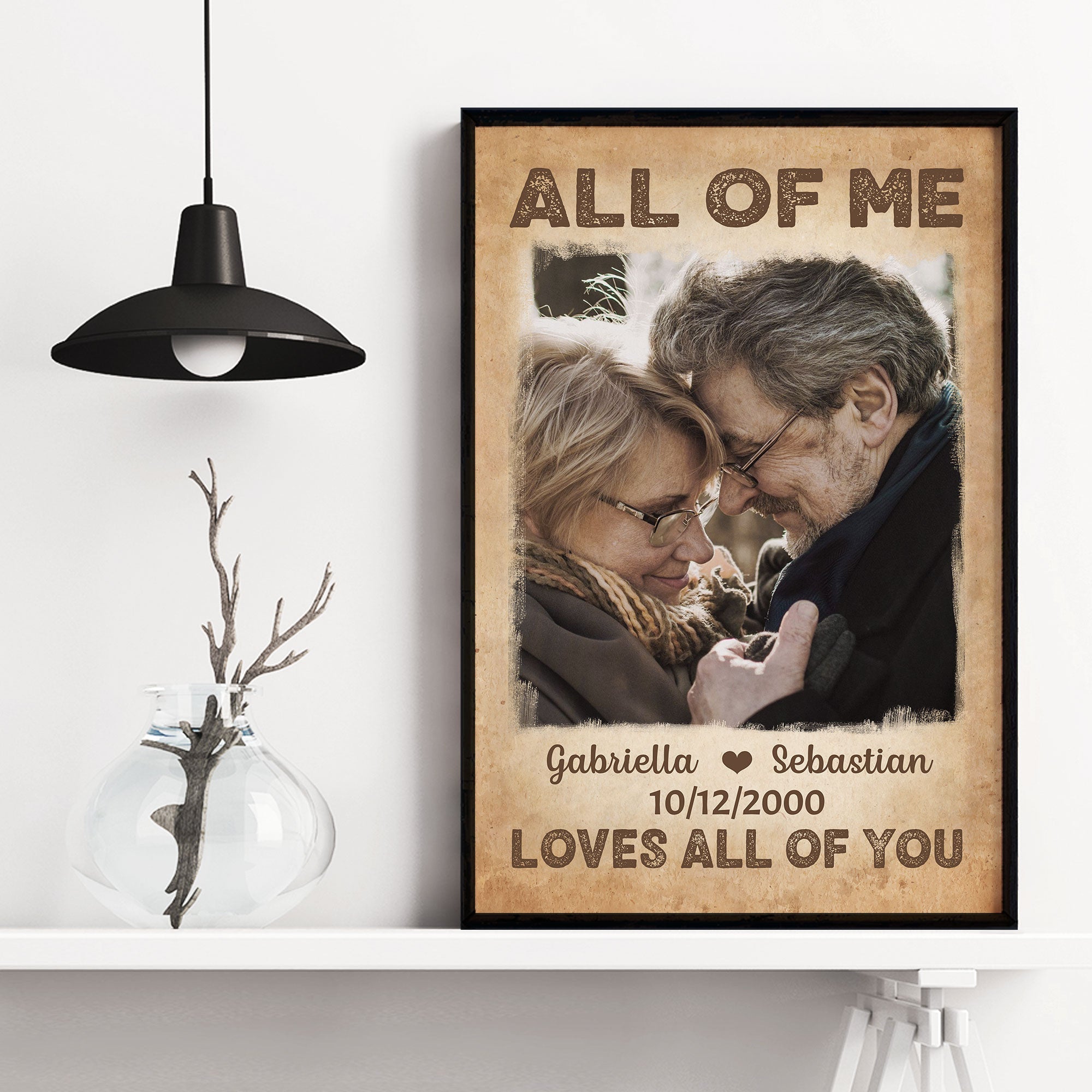 All Of Me Loves All Of You - Personalized Photo Poster/Wrapped Canvas