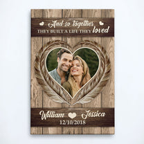 And So Together They Built A Life They Loved - Personalized Photo Poster/Wrapped Canvas