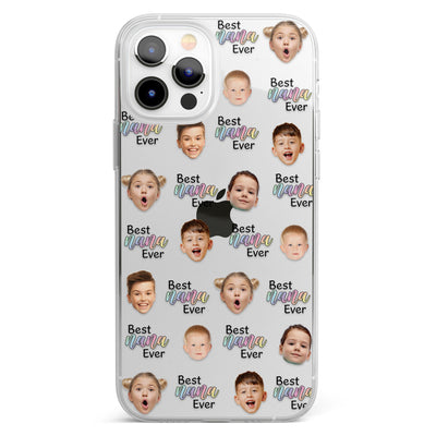 Best Grandma, Nana, Gigi, Mommy - Personalized Photo Clear Phone Case