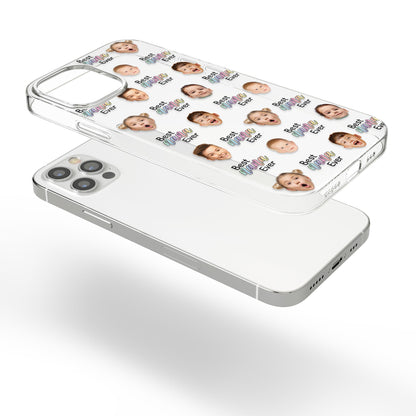 Best Grandma, Nana, Gigi, Mommy - Personalized Photo Clear Phone Case