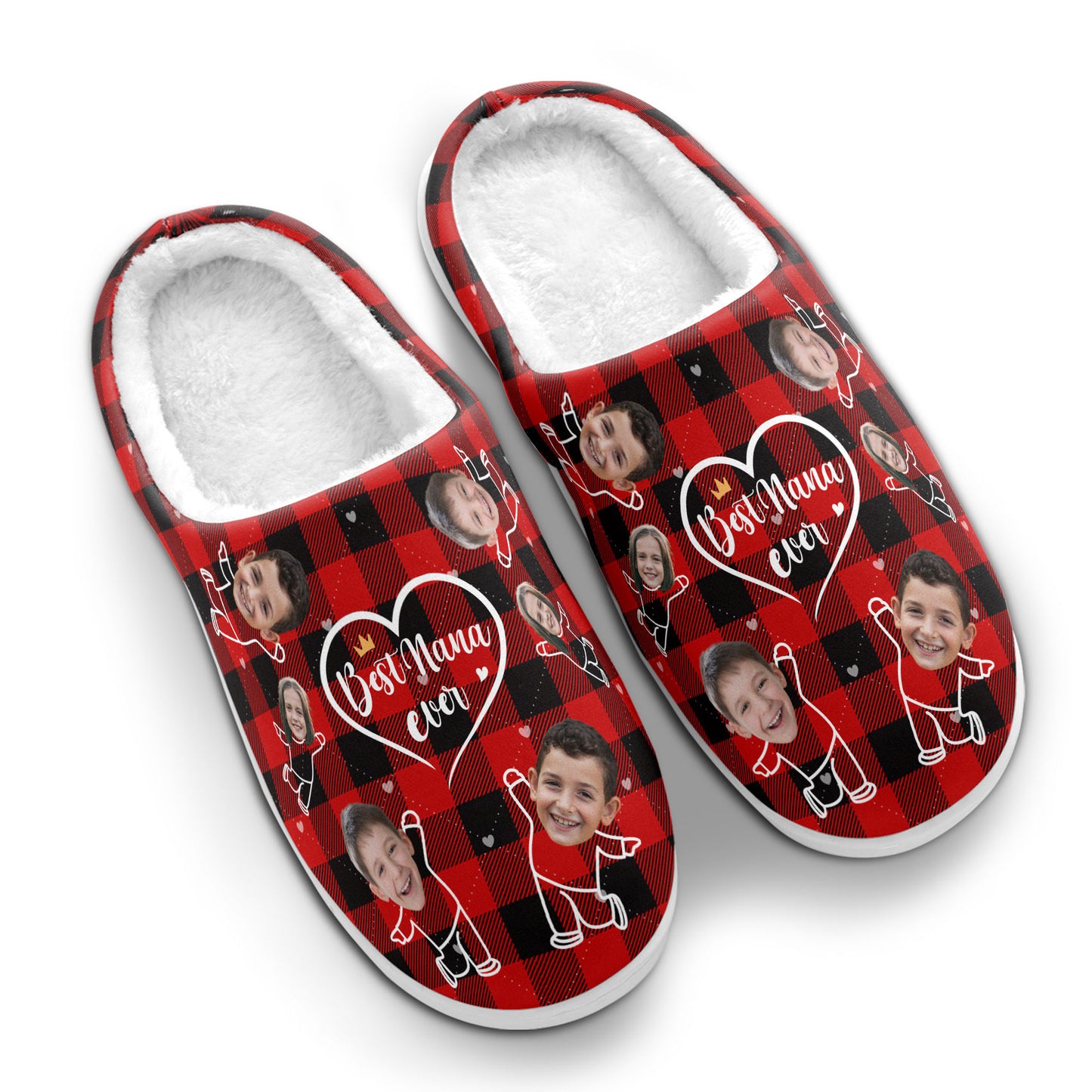Best Mom Ever Ever - Personalized Photo Slippers