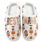 Best Nana Halloween - Personalized Photo Slippers