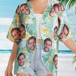 Custom Face - Personalized Photo Women's Kimono Chiffon Cover Up