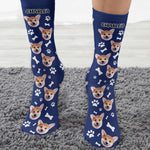 Dog's Property - Personalized Photo Crew Socks