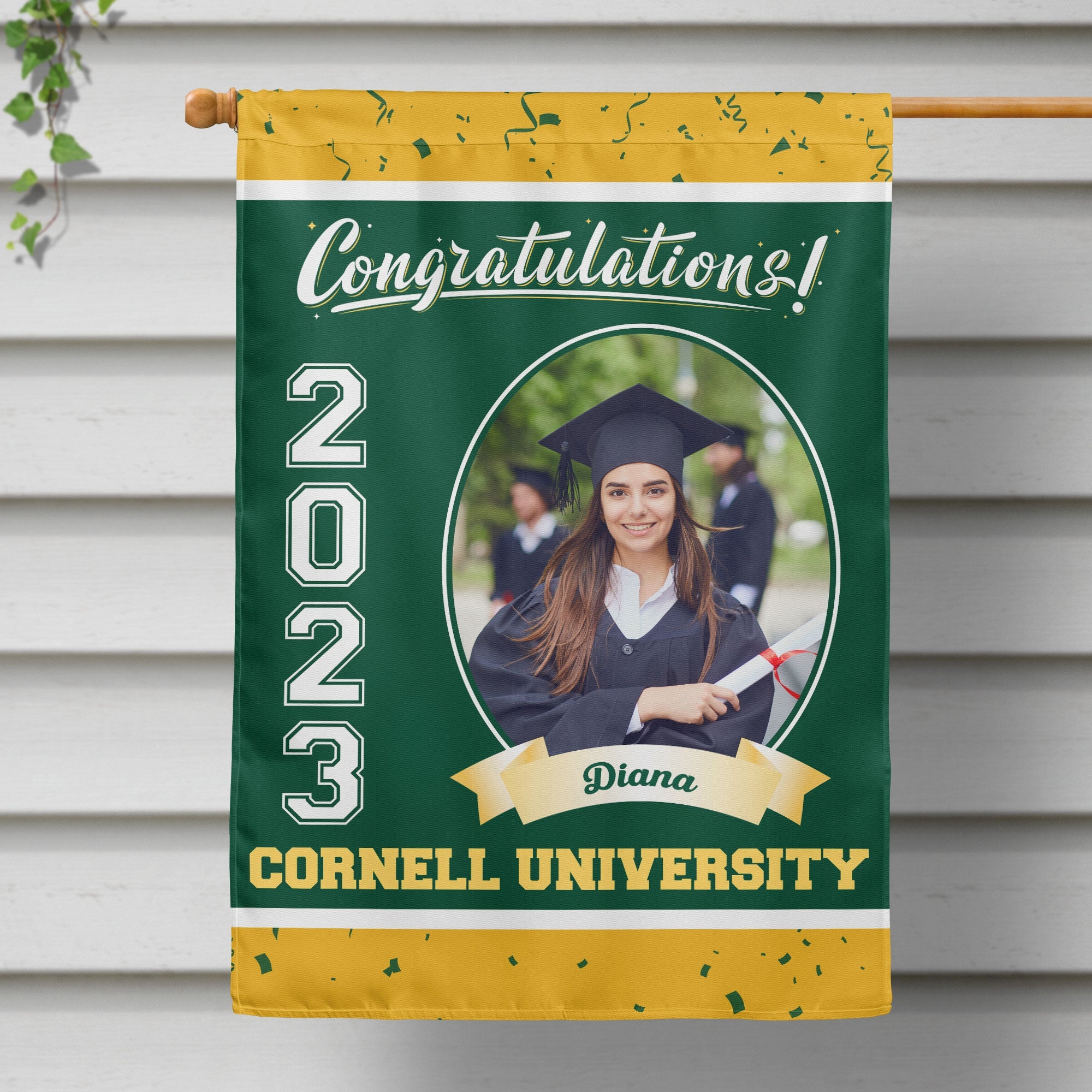 Graduation Celebration - Personalized Photo Flag