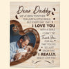 Happy First Father&#39;s Day Daddy - Personalized Photo Blanket