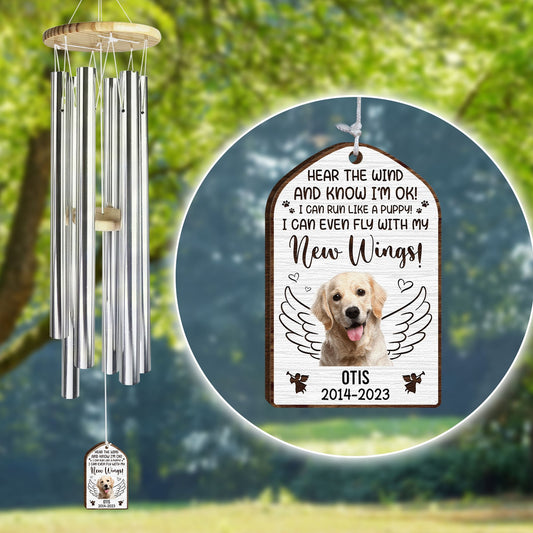Hear The Wind And Know I'm Ok! - Personalized Photo Wind Chimes