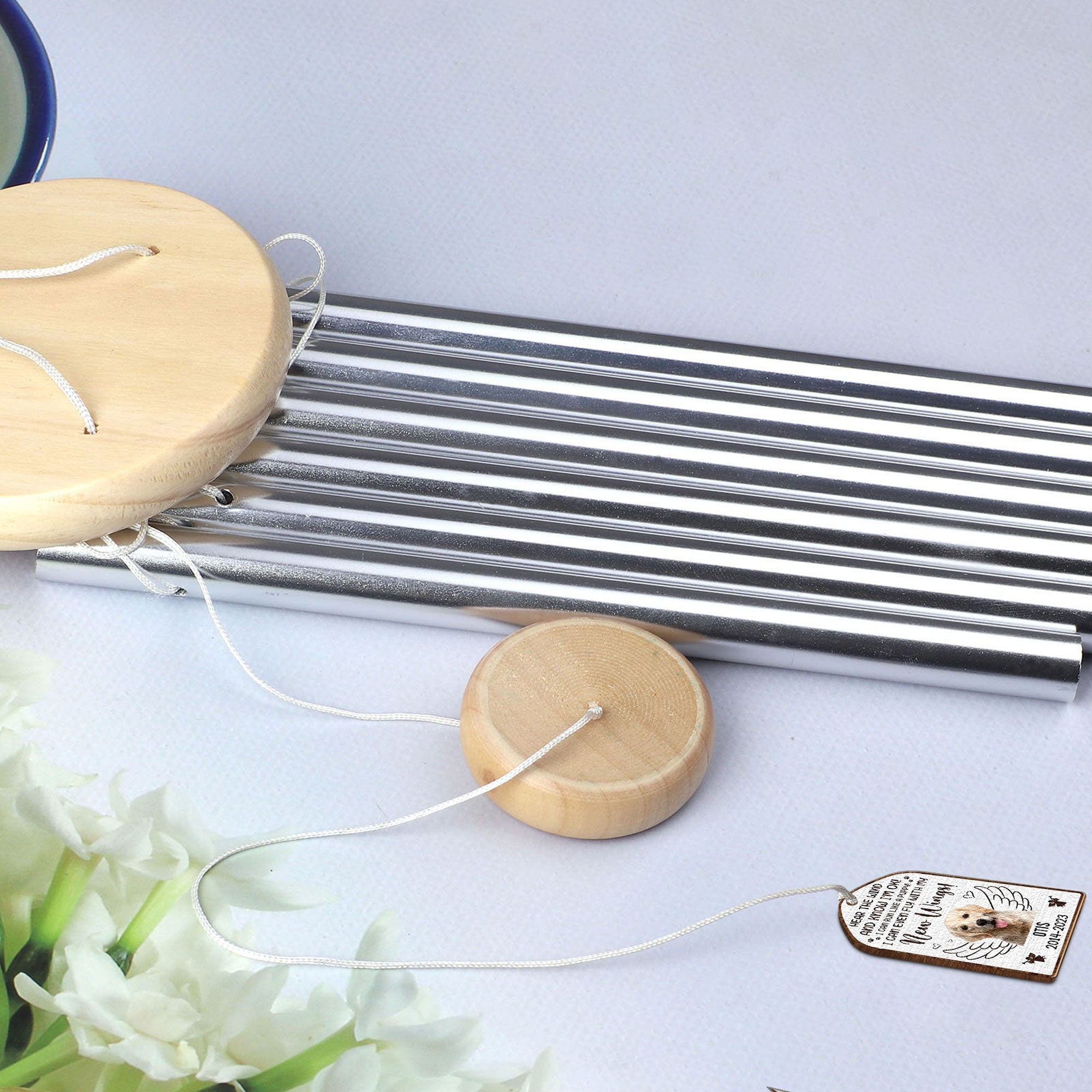 Hear The Wind And Know I'm Ok! - Personalized Photo Wind Chimes