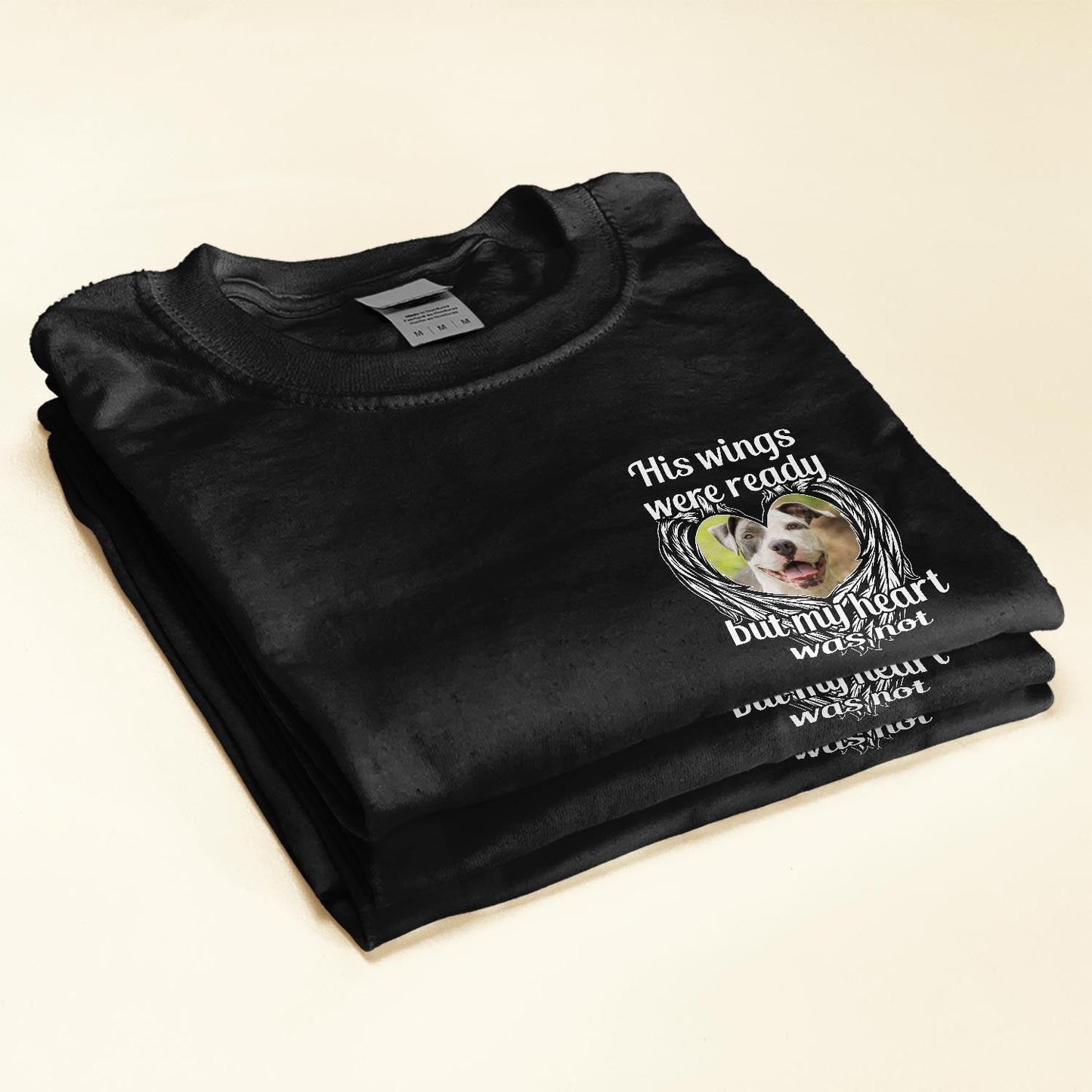 His Wings Were Ready - Personalized Photo Shirt