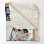 I Love You To The Moon & Back - Personalized Daughter Photo Blanket