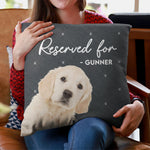 If You Miss Me Hug This Pillow - Personalized Photo Pillow (Insert Included) - Gift For Pet Lovers