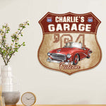 My Garage My Car - Personalized Custom Shaped Metal Photo Sign