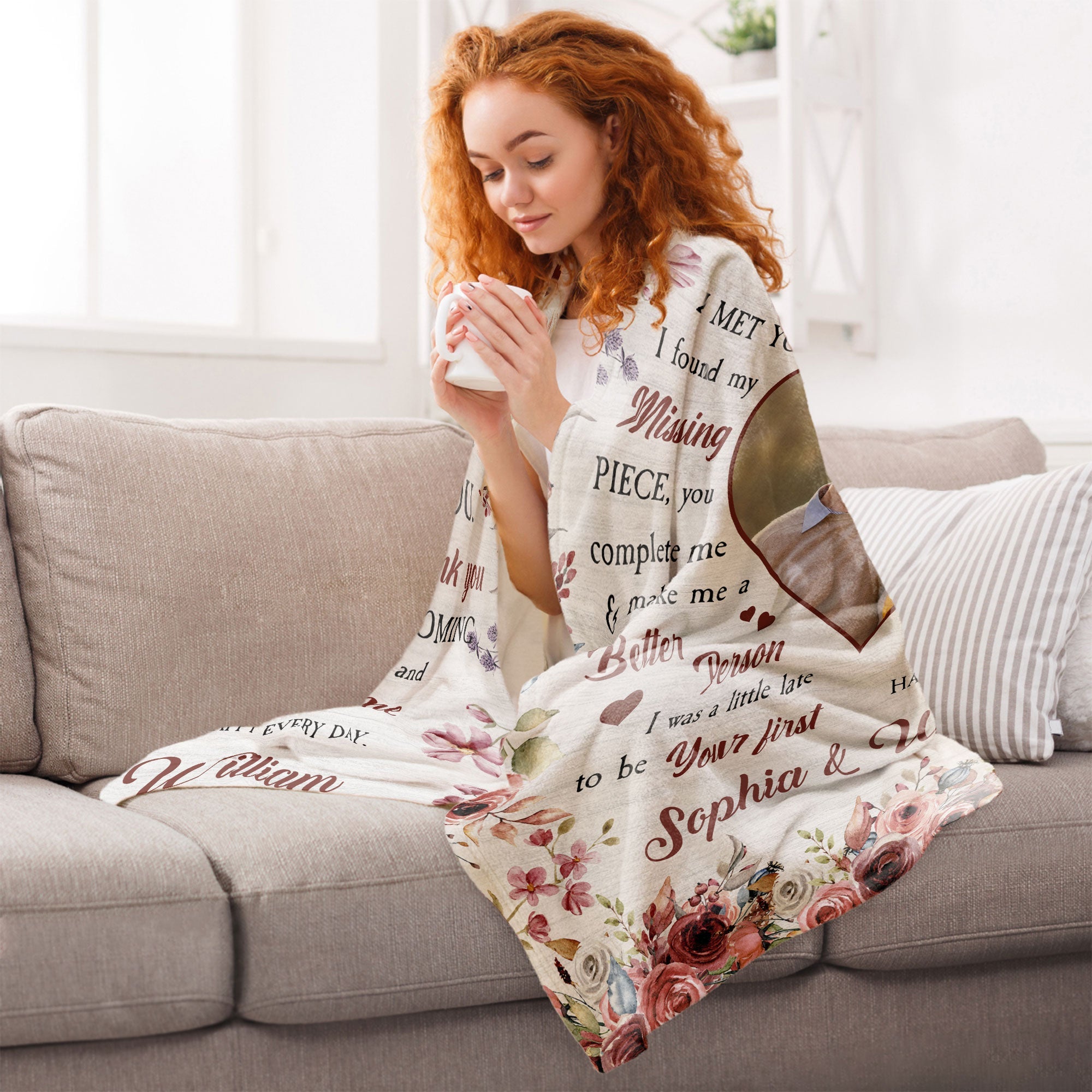My Missing Piece - Personalized Photo Blanket