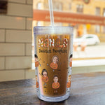 Nana's Sweetest Pumpkins - Personalized Photo Acrylic Tumbler With Straw