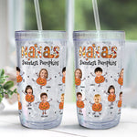 Nana's Sweetest Pumpkins - Personalized Photo Acrylic Tumbler With Straw