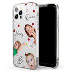 Peek-A-Boo Kids Family Friend Custom Image - Personalized Photo Clear Phone Case
