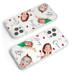 Peek-A-Boo Kids Family Friend Custom Image - Personalized Photo Clear Phone Case